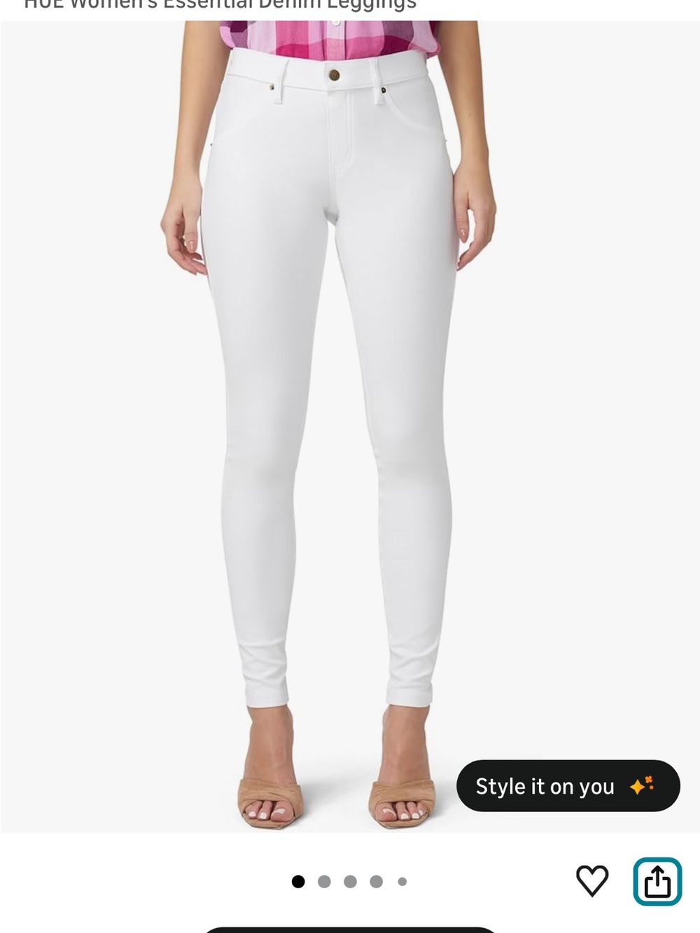 HUE White Women’s Jeggings